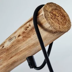 hofstein Suspension Ramon Bois clair, Noir, 4 lumières