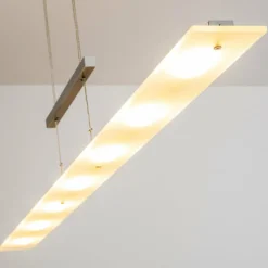 hofstein Suspension Ramsele LED Chrome, Nickel mat, 7 lumières