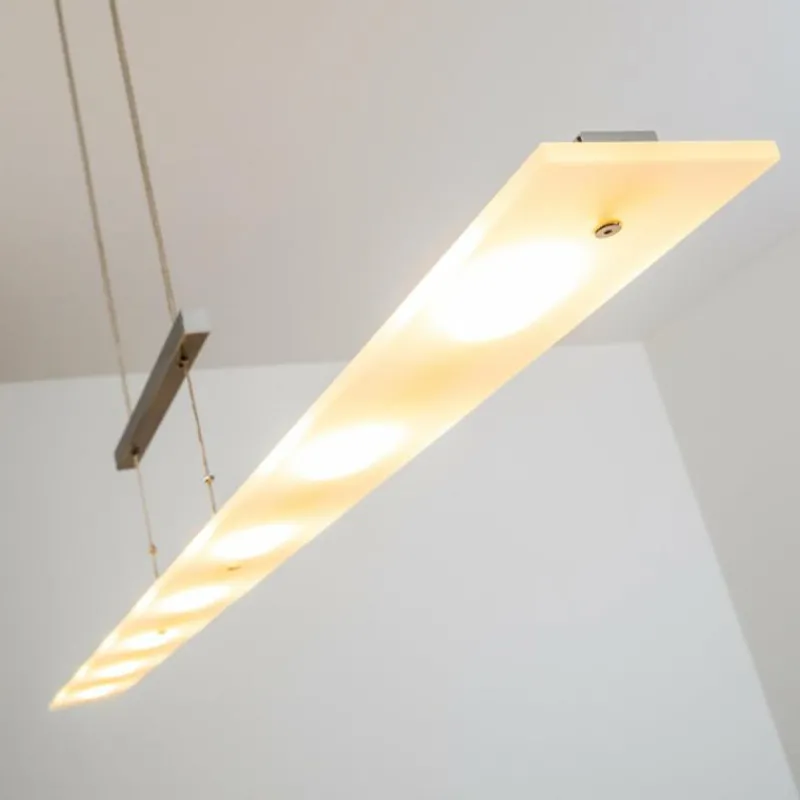 hofstein Suspension Ramsele LED Chrome, Nickel mat, 7 lumières