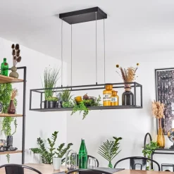 hofstein Suspension Ranquile LED Noir, 4 lumières