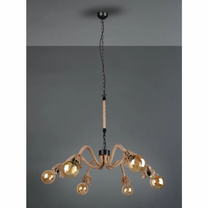 Luminaires Reality Suspension Reality Alva LED Noir, 6 lumières* Suspensions