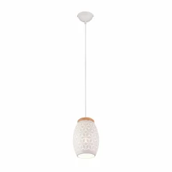 Lampes En Bois-Luminaires Reality Suspension Reality BIDAR Écru, Blanc, 1 lumière