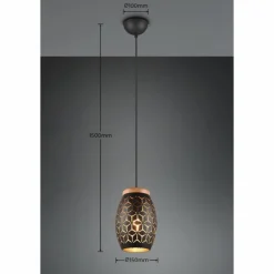 Lampes Dorées-Luminaires Reality Suspension Reality BIDAR Or, Écru, Noir, 1 lumière