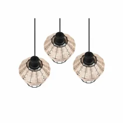 Luminaires Reality Suspension Reality Borka Noir, 3 lumières* Suspensions