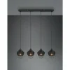 Luminaires Reality Suspension Reality Borka Noir, 4 lumières* Suspensions
