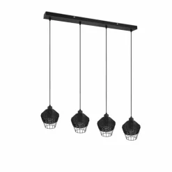 Luminaires Reality Suspension Reality Borka Noir, 4 lumières* Suspensions