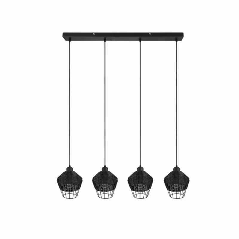 Luminaires Reality Suspension Reality Borka Noir, 4 lumières* Suspensions