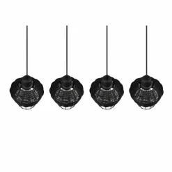 Luminaires Reality Suspension Reality Borka Noir, 4 lumières* Suspensions