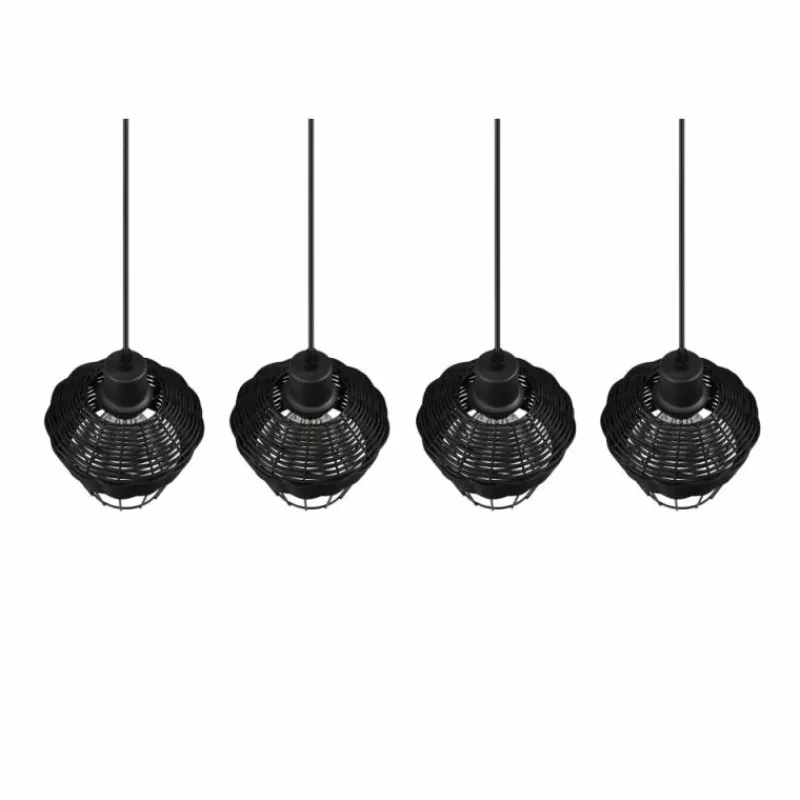 Luminaires Reality Suspension Reality Borka Noir, 4 lumières* Suspensions