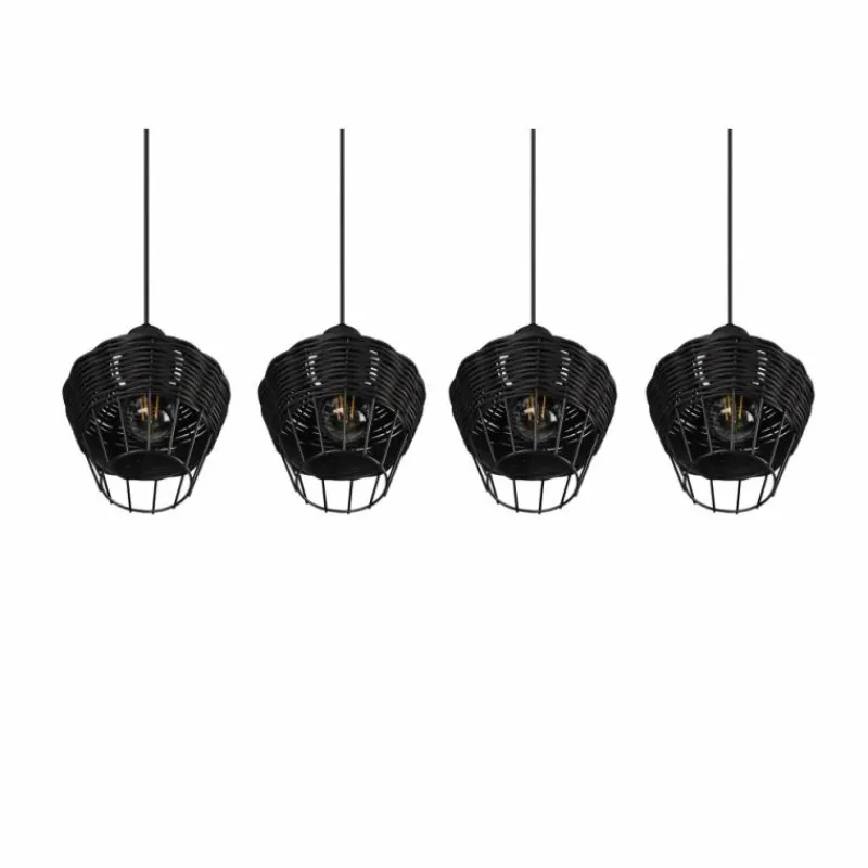 Luminaires Reality Suspension Reality Borka Noir, 4 lumières* Suspensions