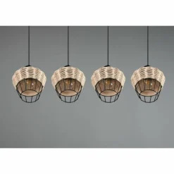 Luminaires Reality Suspension Reality Borka Noir, 4 lumières* Suspensions