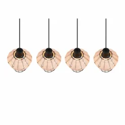 Luminaires Reality Suspension Reality Borka Noir, 4 lumières* Suspensions