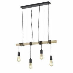 Luminaires Reality Suspension Reality BRODY Noir, 4 lumières* Suspensions