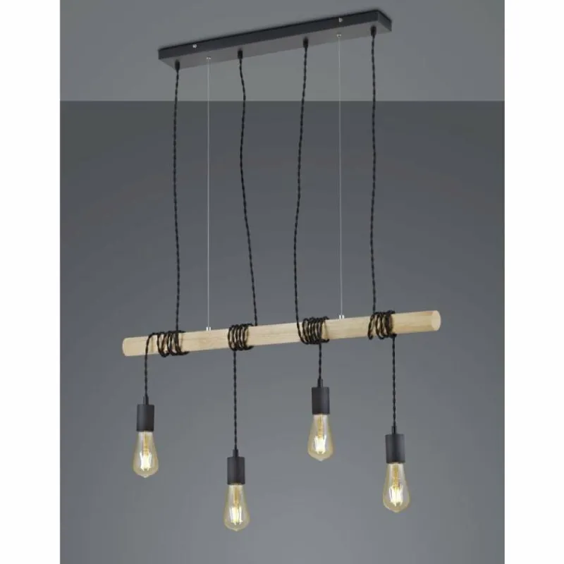 Luminaires Reality Suspension Reality BRODY Noir, 4 lumières* Suspensions