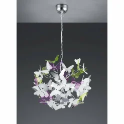 Luminaires Rustiques-Luminaires Reality Suspension Reality BUTTERFLY Chrome, 4 lumières