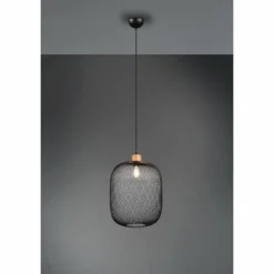 Lampes Vintages & Rétros-Luminaires Reality Suspension Reality Calimero Noir, 1 lumière