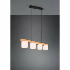 Lampes En Tissu-Luminaires Reality Suspension Reality Cameron Brun, 4 lumières