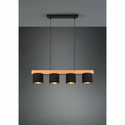 Lampes En Tissu-Luminaires Reality Suspension Reality Cameron Brun, 4 lumières