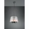 Lampes En Tissu-Luminaires Reality Suspension Reality Cima Noir, 5 lumières
