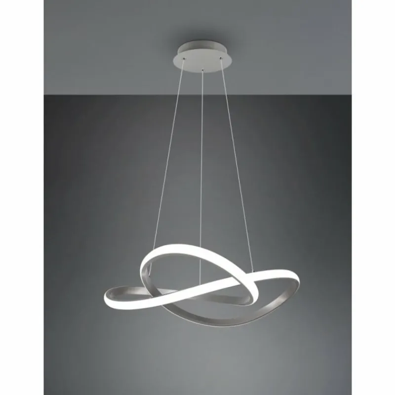 Luminaires Reality Suspension Reality Course LED Nickel mat, 1 lumière* Éclairage Led