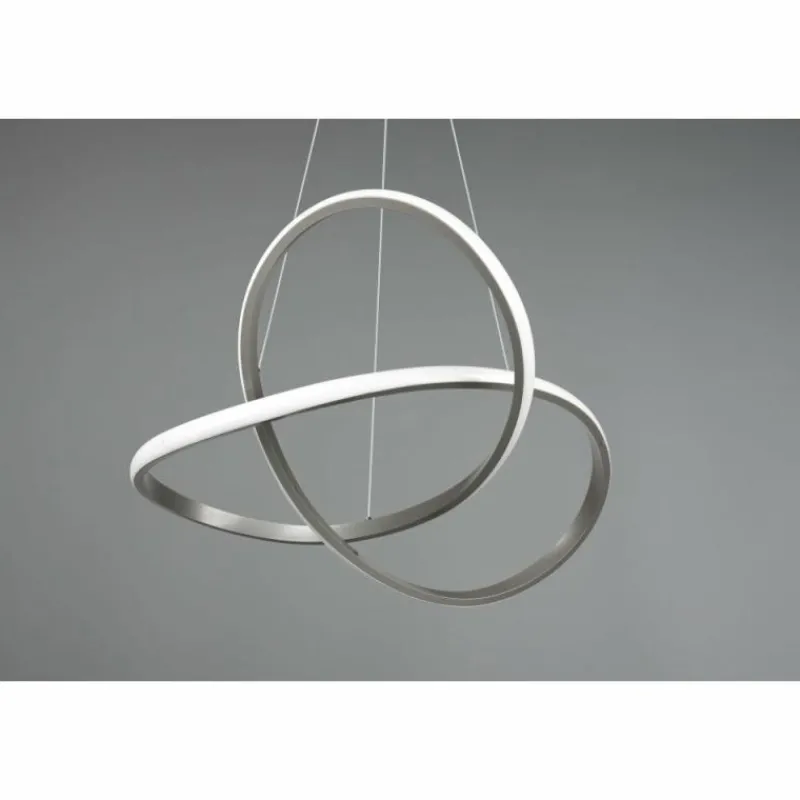 Luminaires Reality Suspension Reality Course LED Nickel mat, 1 lumière* Éclairage Led