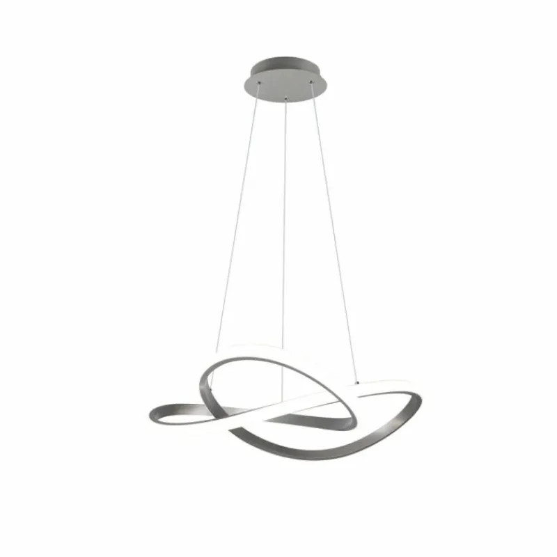 Luminaires Reality Suspension Reality Course LED Nickel mat, 1 lumière* Éclairage Led