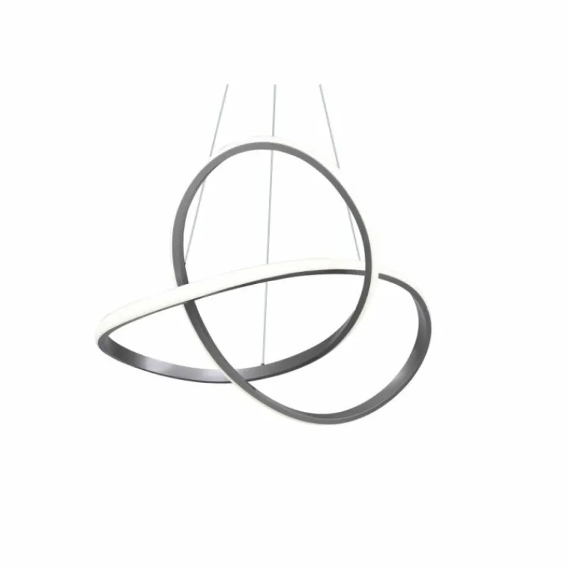 Luminaires Reality Suspension Reality Course LED Nickel mat, 1 lumière* Éclairage Led