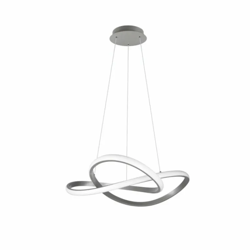 Luminaires Reality Suspension Reality Course LED Nickel mat, 1 lumière* Éclairage Led