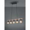 Lampes À Boules-Luminaires Reality Suspension Reality Einar LED Noir, 5 lumières