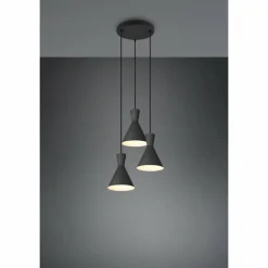 Luminaires Reality Suspension Reality Enzo Noir, 3 lumières* Suspensions