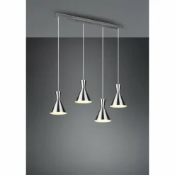 Luminaires Reality Suspension Reality Enzo Nickel mat, 4 lumières* Suspensions