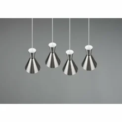 Luminaires Reality Suspension Reality Enzo Nickel mat, 4 lumières* Suspensions