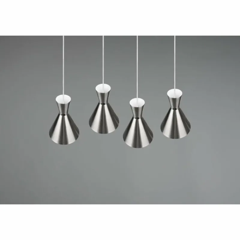 Luminaires Reality Suspension Reality Enzo Nickel mat, 4 lumières* Suspensions