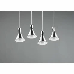 Luminaires Reality Suspension Reality Enzo Nickel mat, 4 lumières* Suspensions