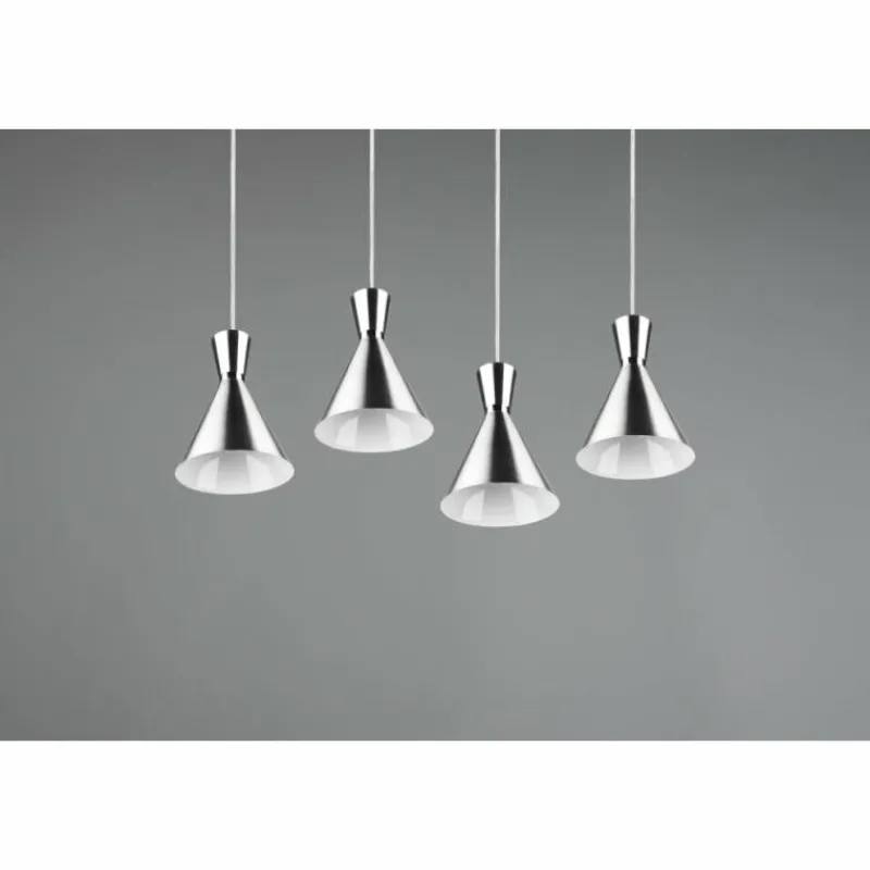 Luminaires Reality Suspension Reality Enzo Nickel mat, 4 lumières* Suspensions