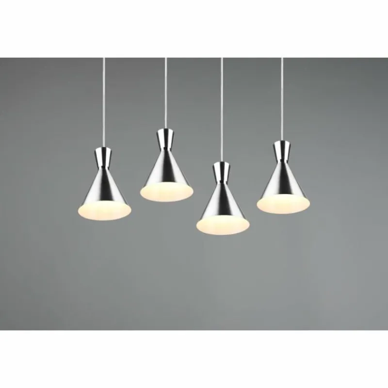 Luminaires Reality Suspension Reality Enzo Nickel mat, 4 lumières* Suspensions