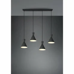 Luminaires Reality Suspension Reality Enzo Noir, 4 lumières* Suspensions