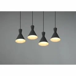 Luminaires Reality Suspension Reality Enzo Noir, 4 lumières* Suspensions