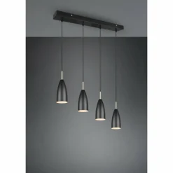 Luminaires Reality Suspension Reality Farin Noir, 4 lumières* Suspensions