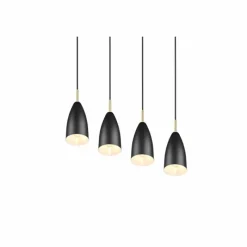 Luminaires Reality Suspension Reality Farin Noir, 4 lumières* Suspensions