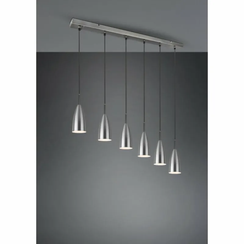 Luminaires Reality Suspension Reality Farin Nickel mat, 6 lumières* Suspensions