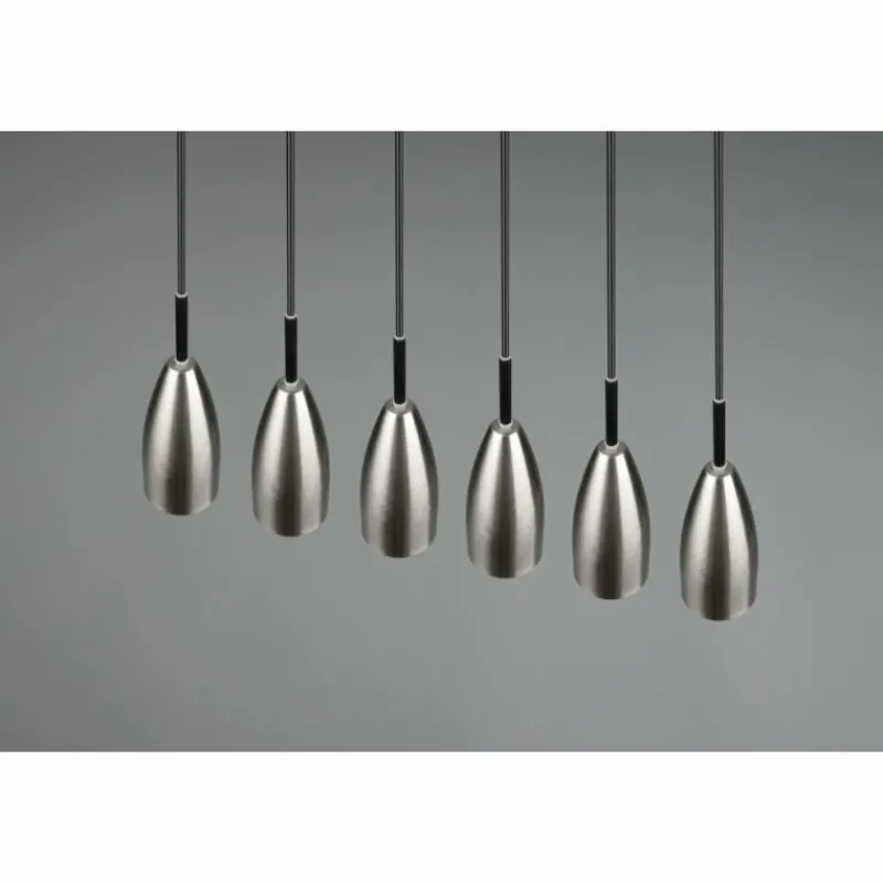 Luminaires Reality Suspension Reality Farin Nickel mat, 6 lumières* Suspensions