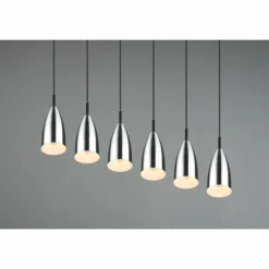 Luminaires Reality Suspension Reality Farin Nickel mat, 6 lumières* Suspensions
