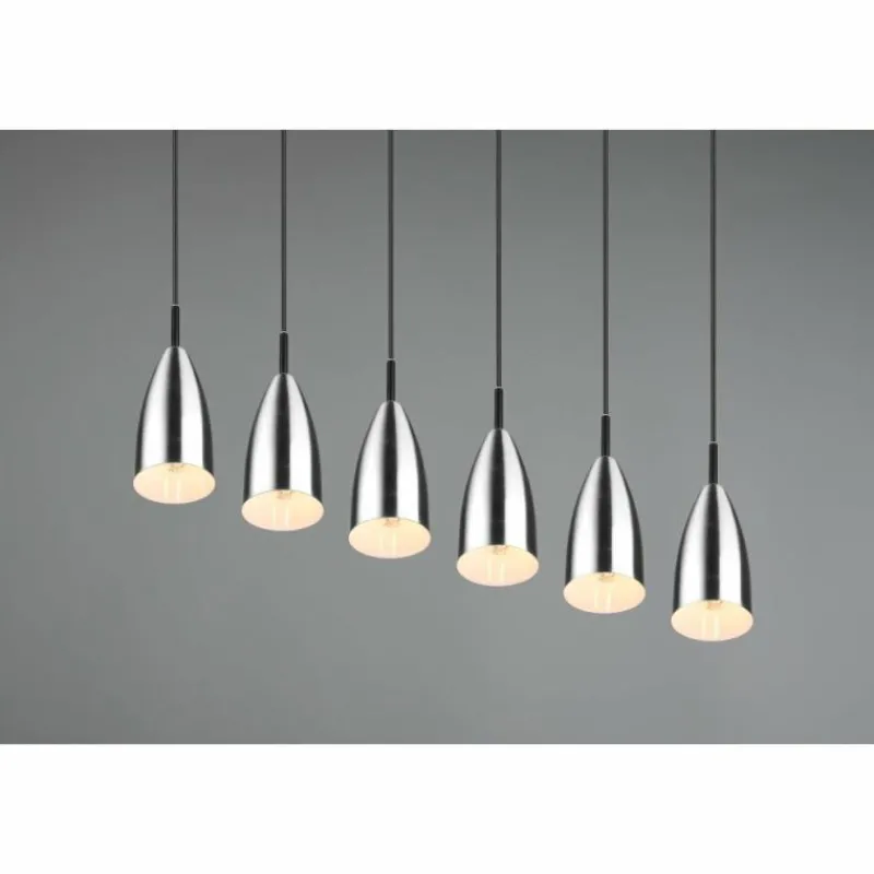 Luminaires Reality Suspension Reality Farin Nickel mat, 6 lumières* Suspensions