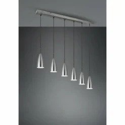 Luminaires Reality Suspension Reality Farin Nickel mat, 6 lumières* Suspensions