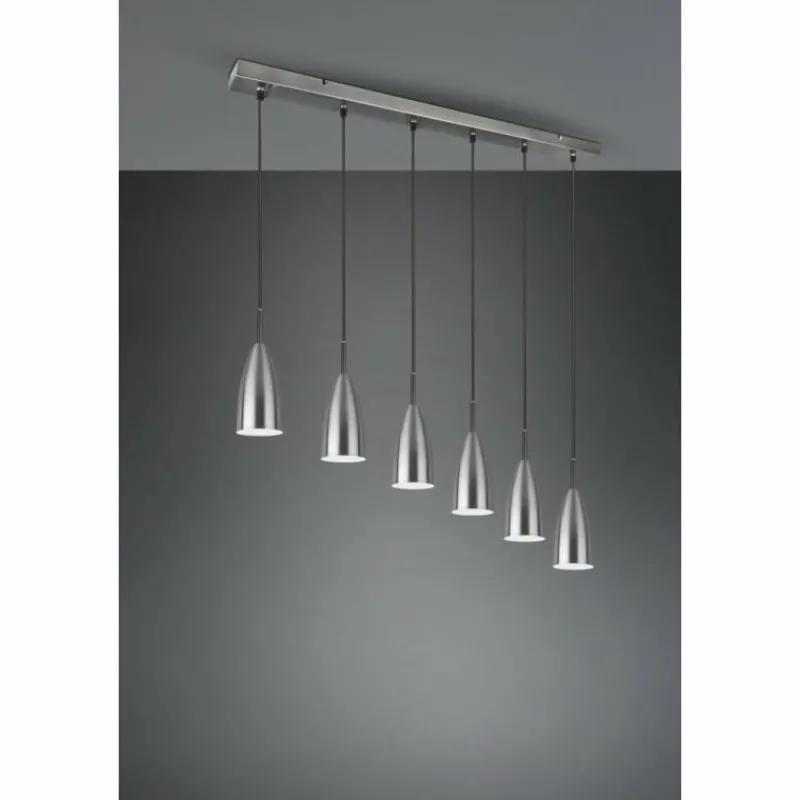 Luminaires Reality Suspension Reality Farin Nickel mat, 6 lumières* Suspensions
