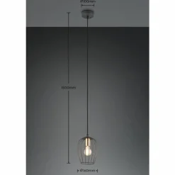 Lampes Industrielles-Luminaires Reality Suspension Reality Grid Noir, 1 lumière