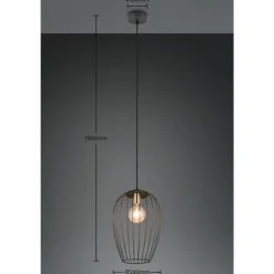 Luminaires Reality Suspension Reality Grid Noir, 1 lumière* Suspensions