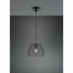 Lampes Industrielles-Luminaires Reality Suspension Reality Haval Noir, 1 lumière
