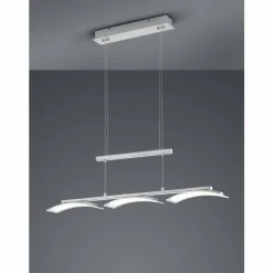 Luminaires Reality Suspension Reality Ikaria LED Nickel mat, 3 lumières